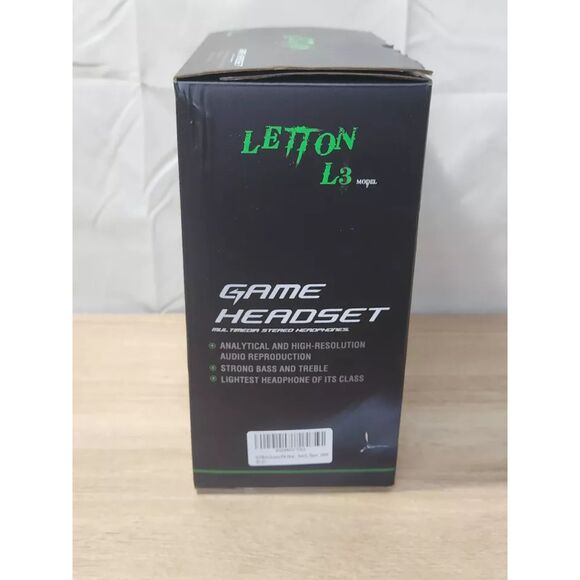 NIB- Letton L3 Gaming Headset Black/Red Multimedia Stereo Headphones - Picture 6 of 11